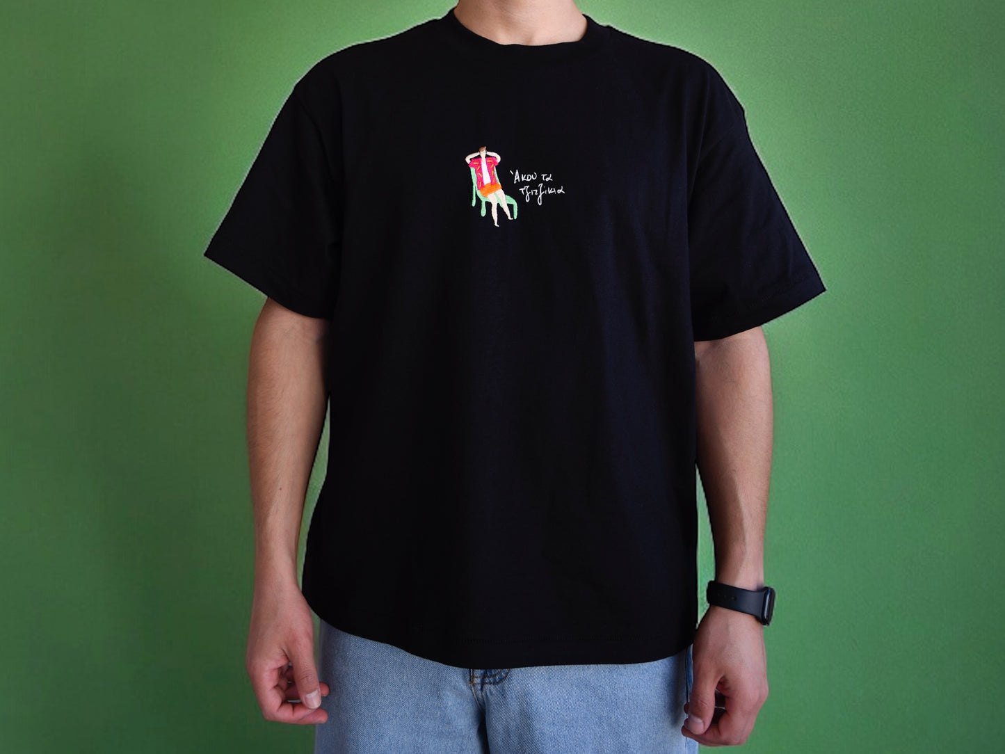 Άκου τα Τζιτζίκια T-SHIRT (Black)