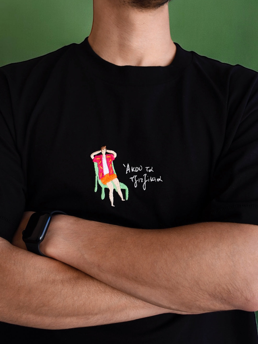 Άκου τα Τζιτζίκια T-SHIRT (Black)
