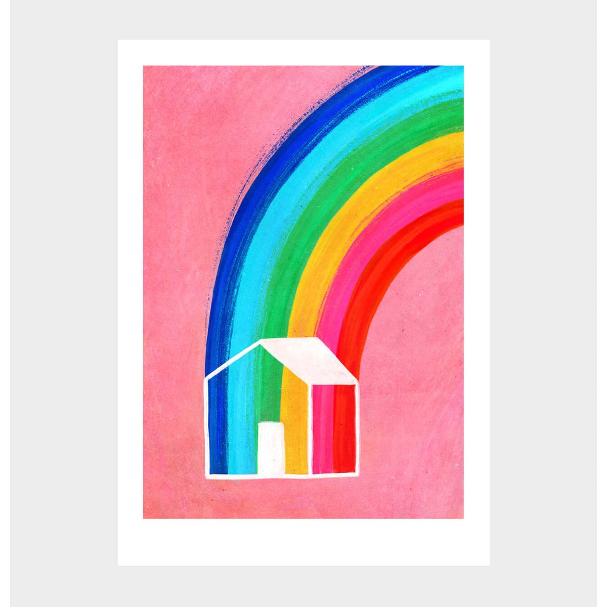 Rainbow House A3 POSTER