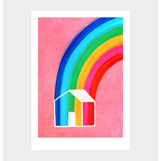 Rainbow House A3 POSTER
