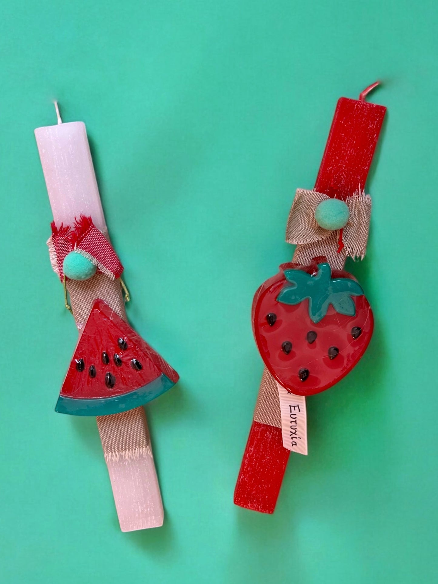 Λαμπάδα με Σαπούνι- Strawberry & Watermellon