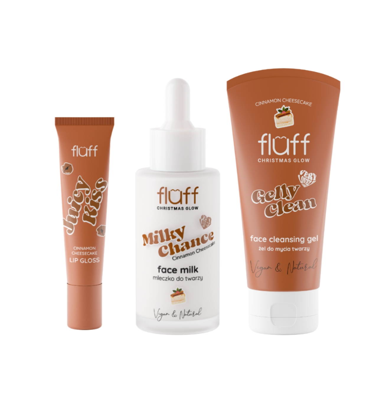 Fluff Face Care Set CINNAMON CHEESECAKE 3pcs