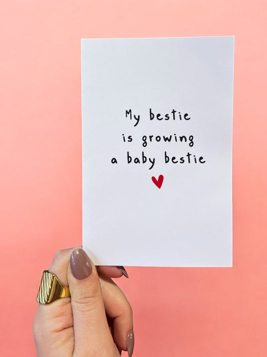 Bestie Baby Card