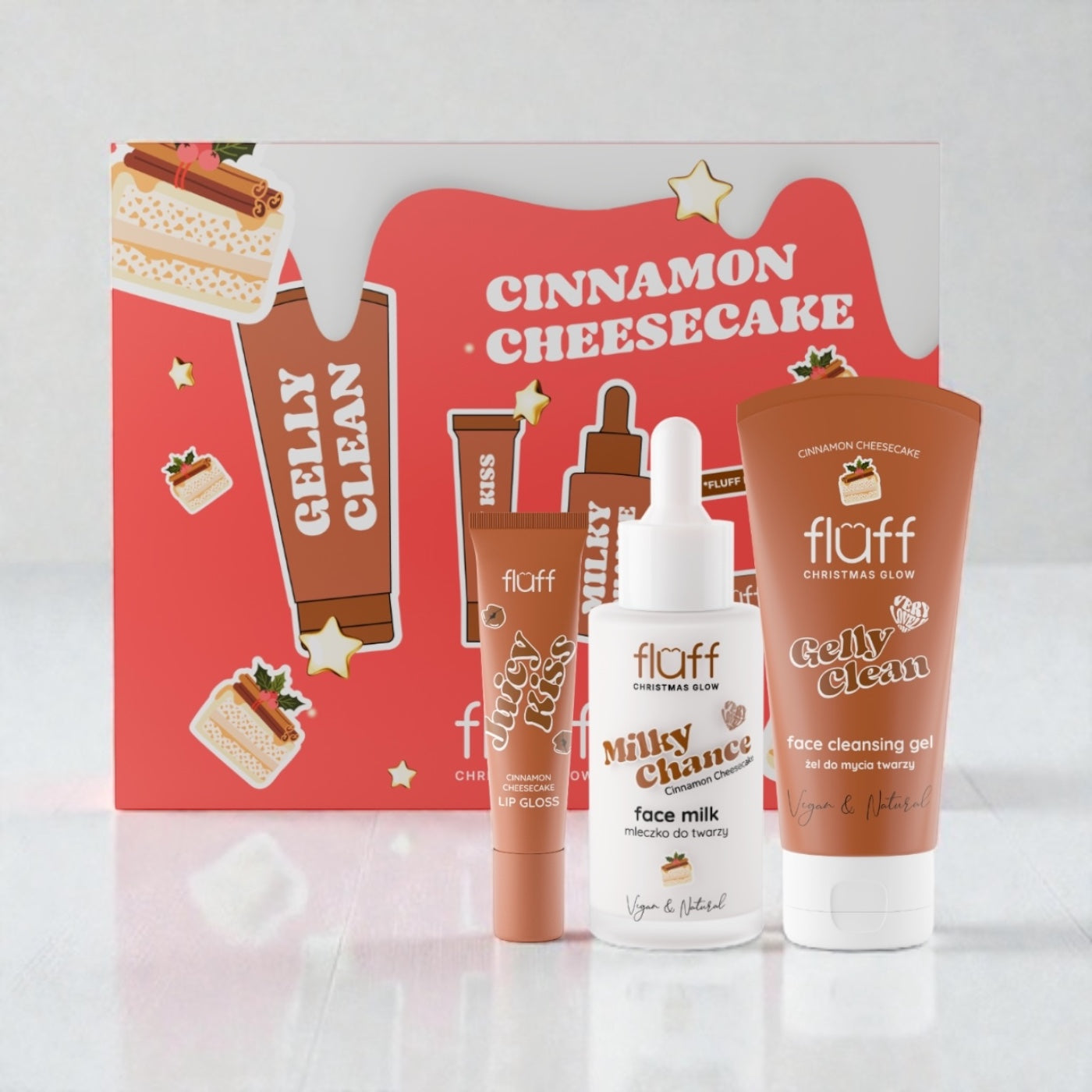 Fluff Face Care Set CINNAMON CHEESECAKE 3pcs