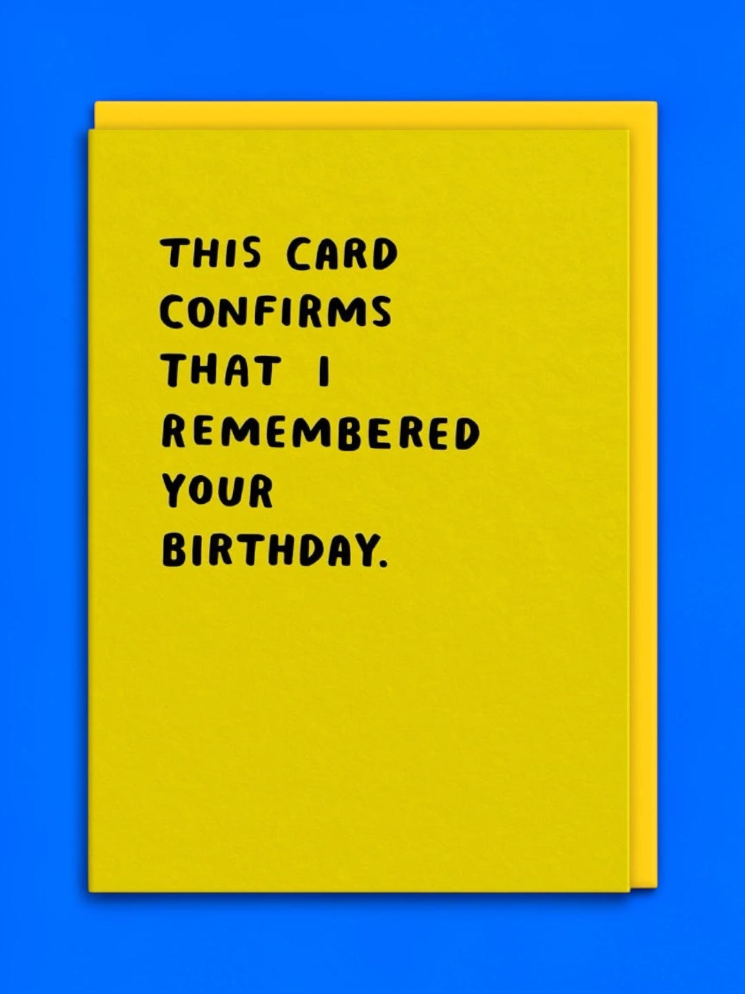 Κάρτα Remembered Your Birthday