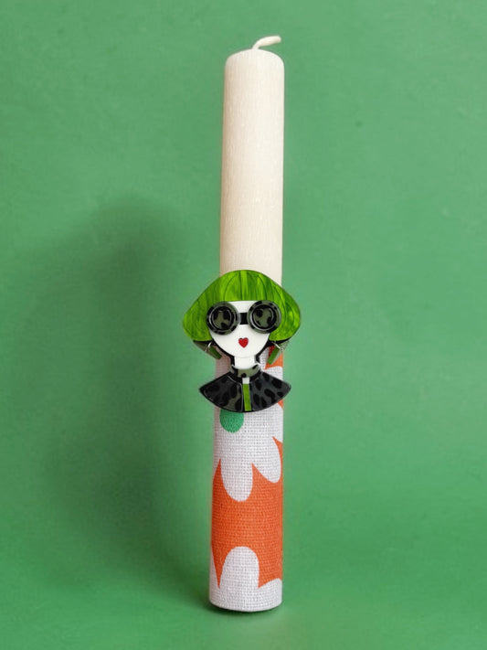 Λαμπάδα με Καρφίτσα- Lady 2