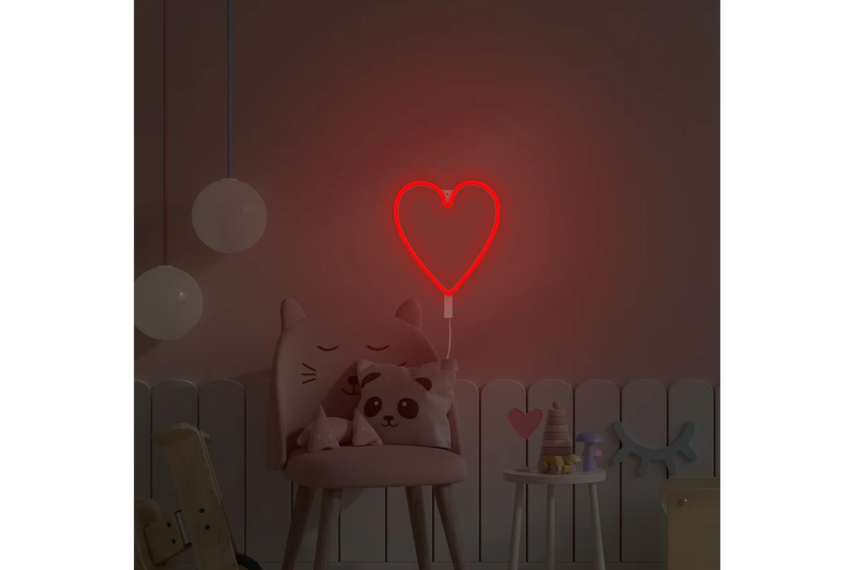 Neon Φωτιστικό Καρδιά