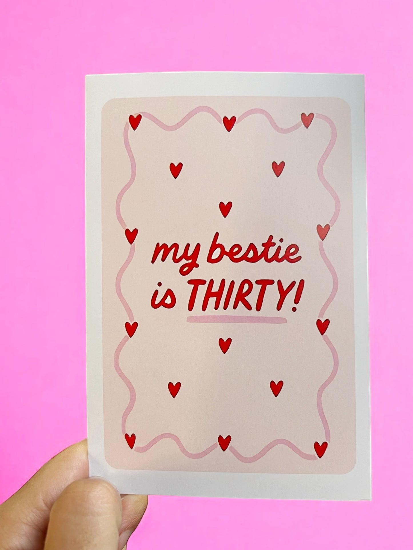 Bestie 30s Birthday Card