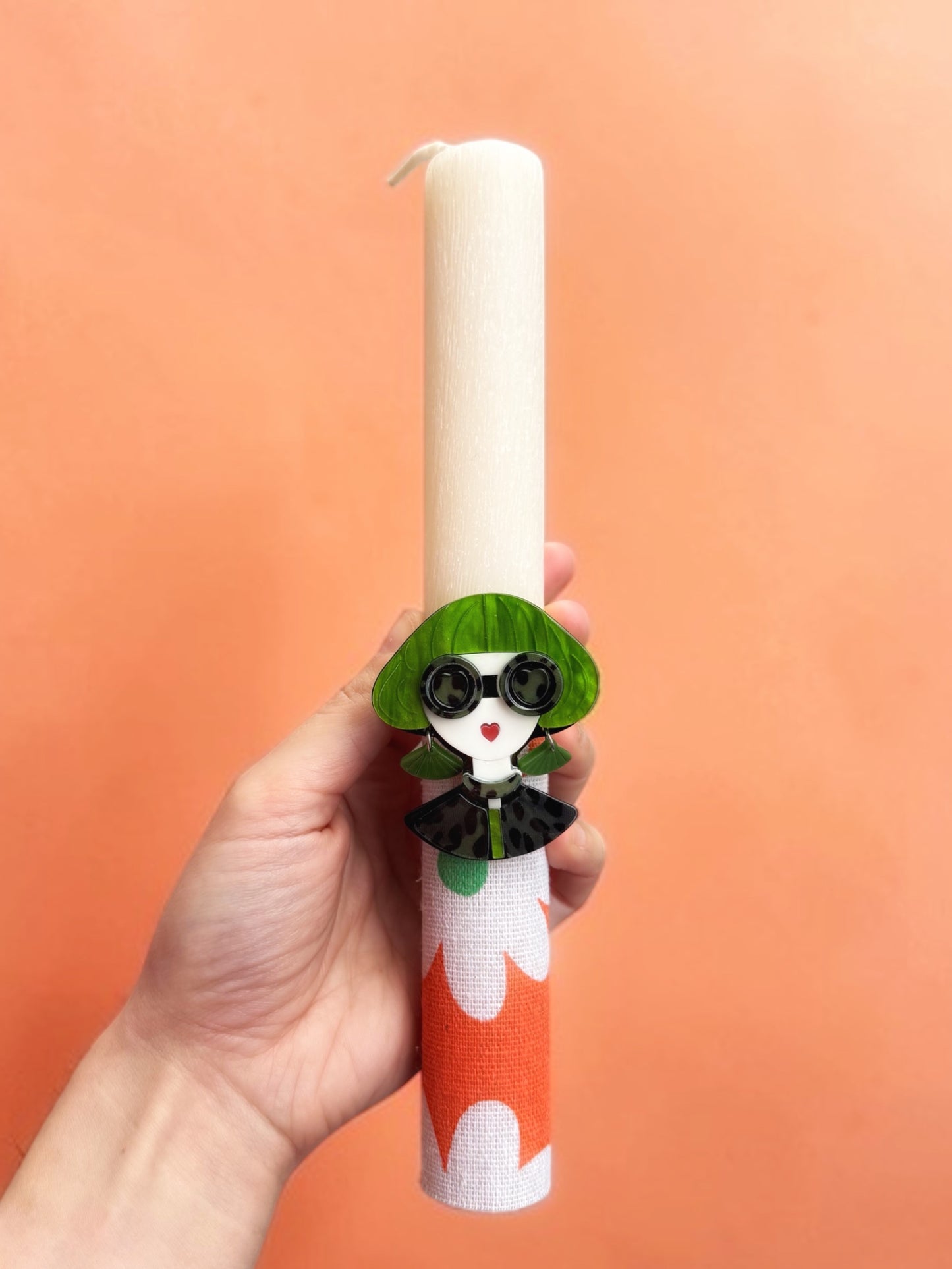 Λαμπάδα με Καρφίτσα- Lady 2