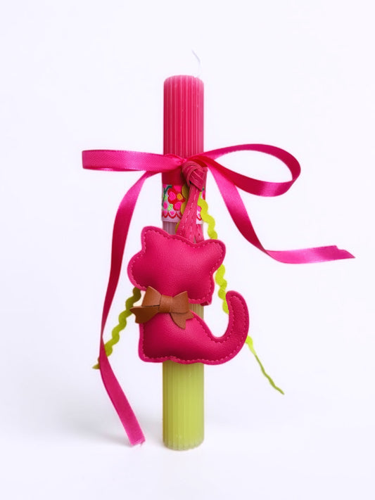 Λαμπάδα με Bag Charm-Cat