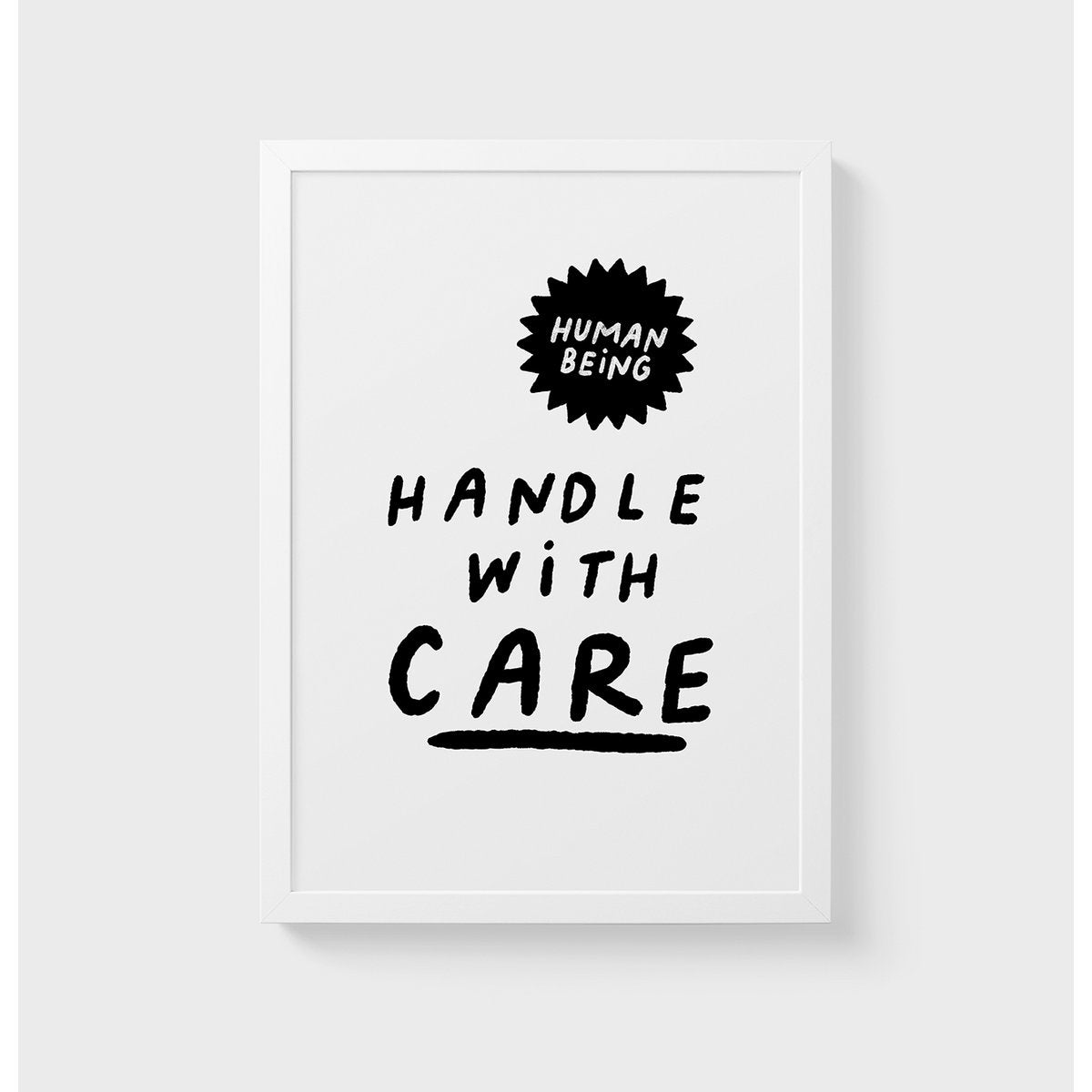 Handle With Care A3 POSTER